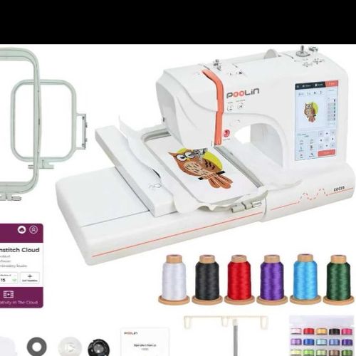 Poolin EOC05 Embroidery Machine Maximum Embroidery Area 4x9.25inch